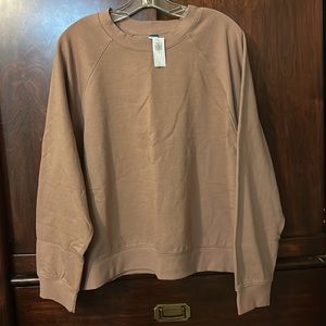 NWT Old Navy Tan Sweatshirt 2X Long Sleeve